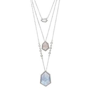 Chloe & Isabel Layered Draped Faceted Quartz & Crystal Necklace